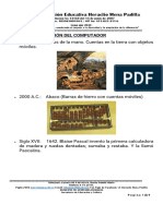 Historia y Evolución Del Computador PDF