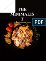 Minimal Food Cookbook Template PDF