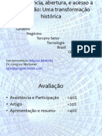 Transparência, Abertura, e Acesso A Informação - Introdução