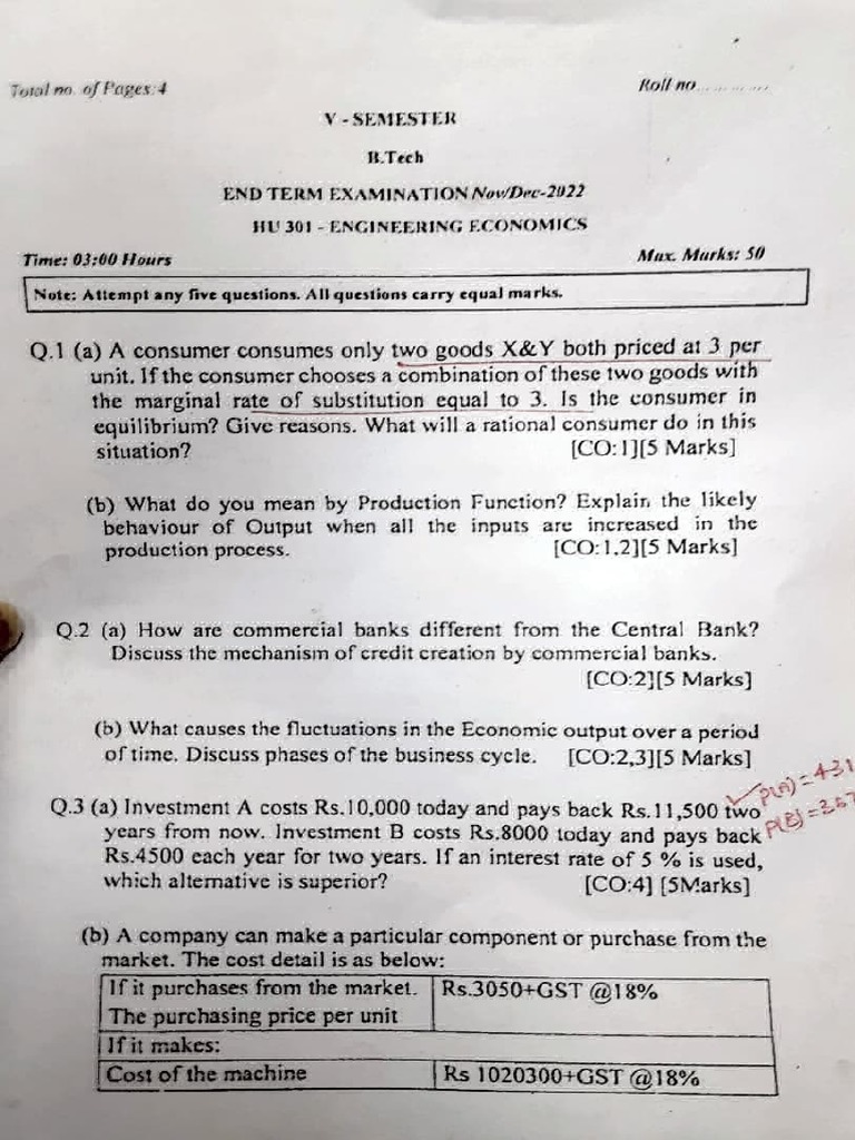 Engineering Economics Pdf Economics Microeconomics