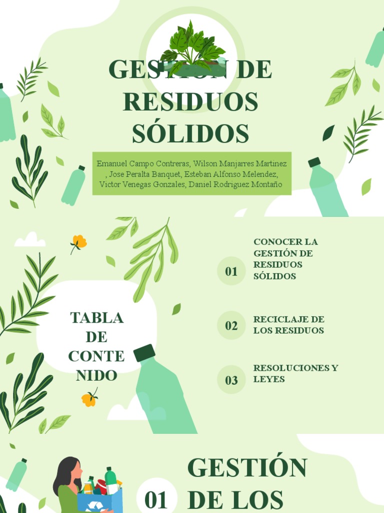 Gestión Integral de Residuos Sólidos | PDF | Residuos | Reciclaje