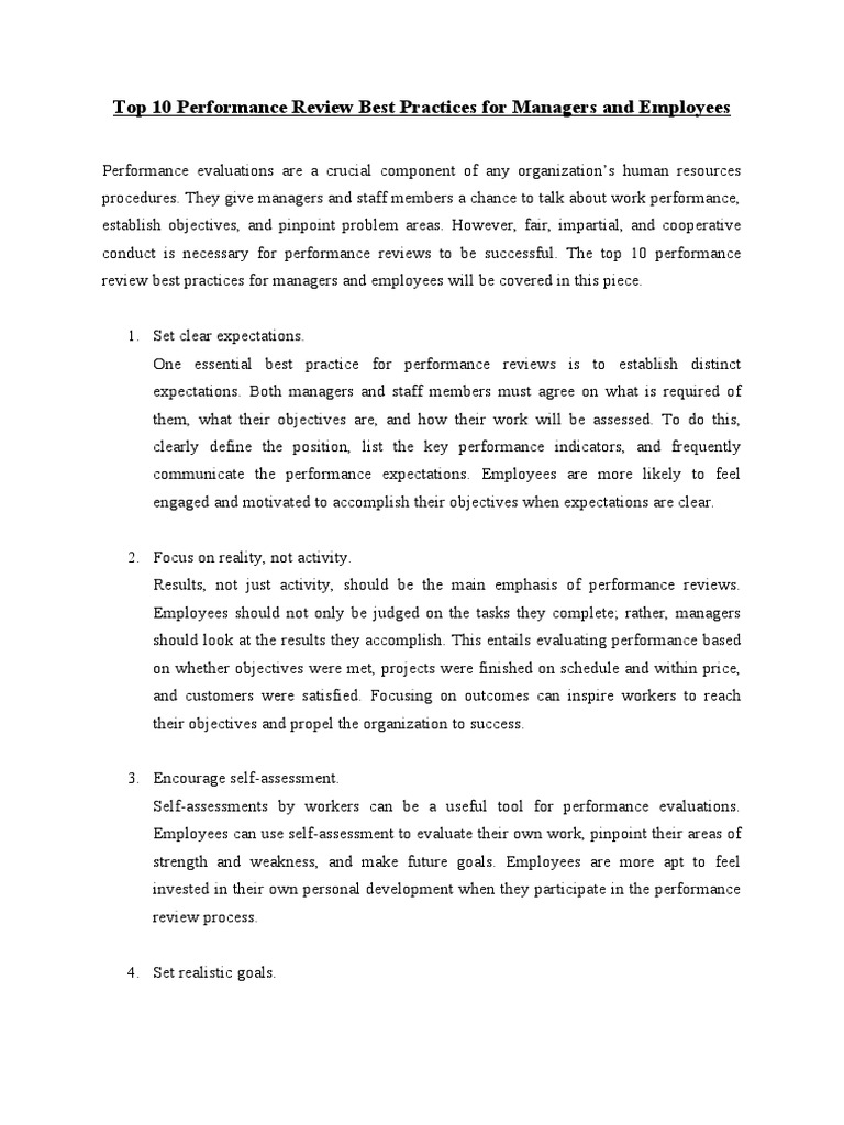 top-10-performance-review-best-practices-for-managers-and-employees