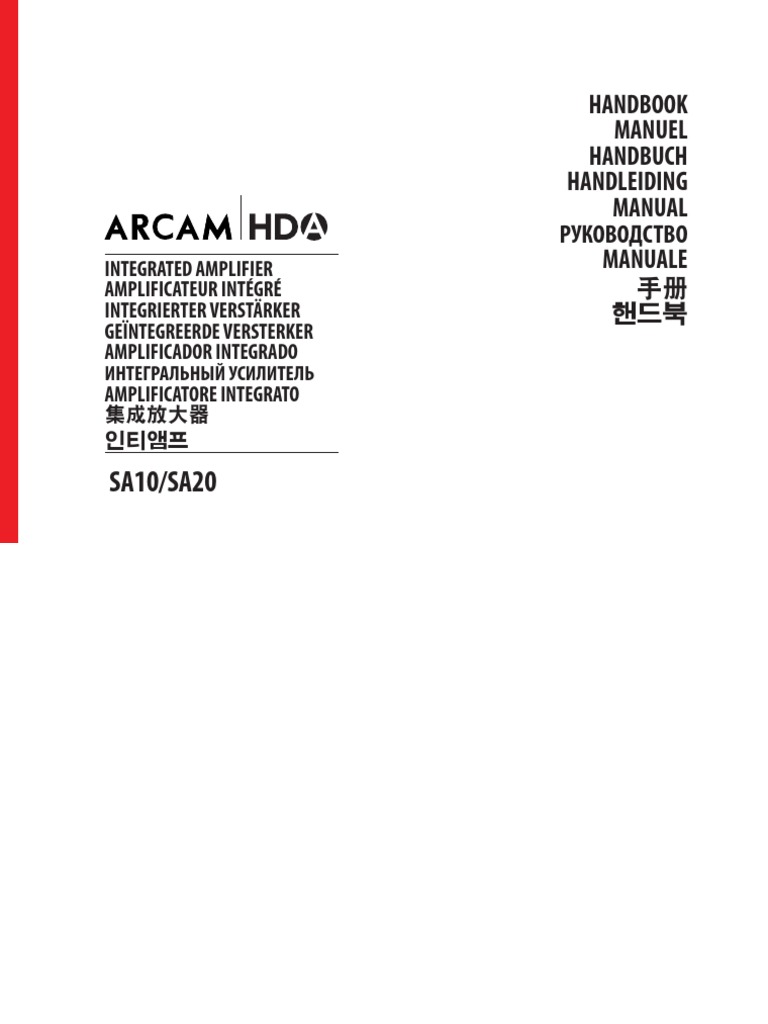 Arcam Sa10 Pdf Pdf Headphones Ac Power Plugs And Sockets