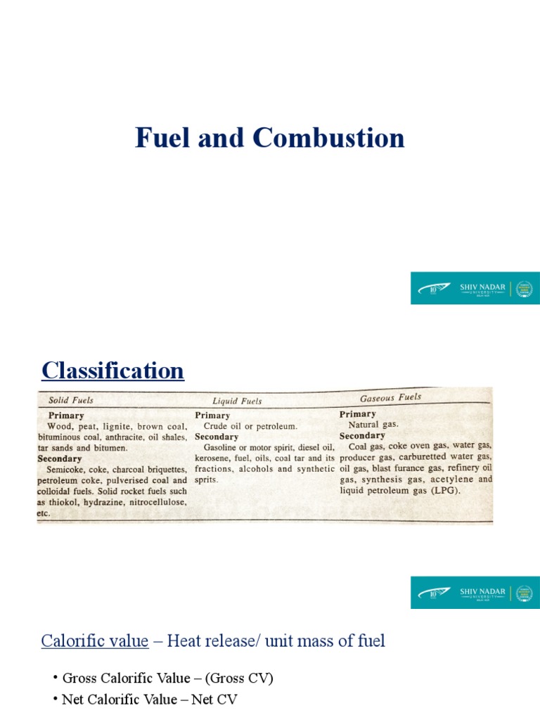 Fuel and Combustion PDF
