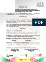 RESOLUCION No. 006 PRIMERA COPA DEPARTAMENTAL 2023 