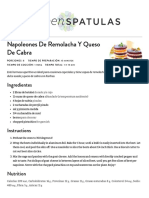 Napoleones de Remolacha Y Queso de Cabra - Quince Espátulas PDF