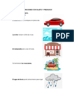 Sujetos y predicados en oraciones