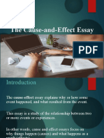 Cause and Effect Essay Power Point