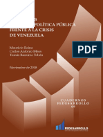 Elementos para Una Política Pública Frente A La Crisis de Venezuela PDF