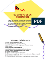 El Sujeto de La Educacion