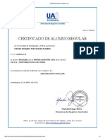 Certificado Alumno Regular UA 1 PDF