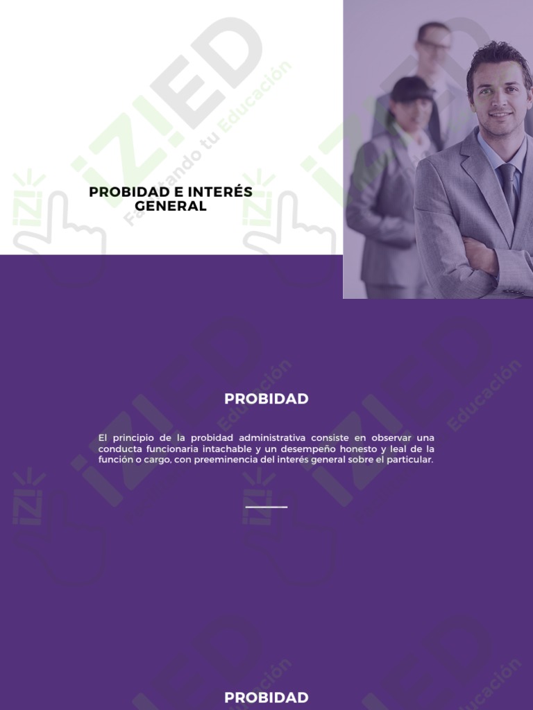 Principio de Probidad en la Función Pública | PDF | Derecho