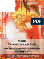 Tom Dykstra - Mark Canonizer of Paul - A New Look at Intertextuality in Markâ S Gospel-OCABS Press (2012) PDF