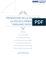 Promoción de La Salud en Escuela Primaria "Emiliano Zapata" PDF