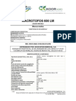 F.T. MACROTOFOS 600 LM - Koor Agro 69n1lLw PDF