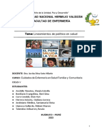 Lineamientos de Política en Salud PDF