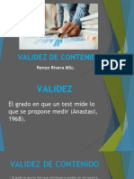 Validez de Contenido