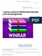 Activar Winrar - para Siempre y Sin Utilizar Programas PDF