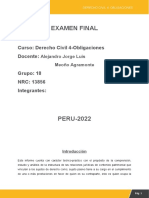 ExamenFinal DerechodeObligaciones