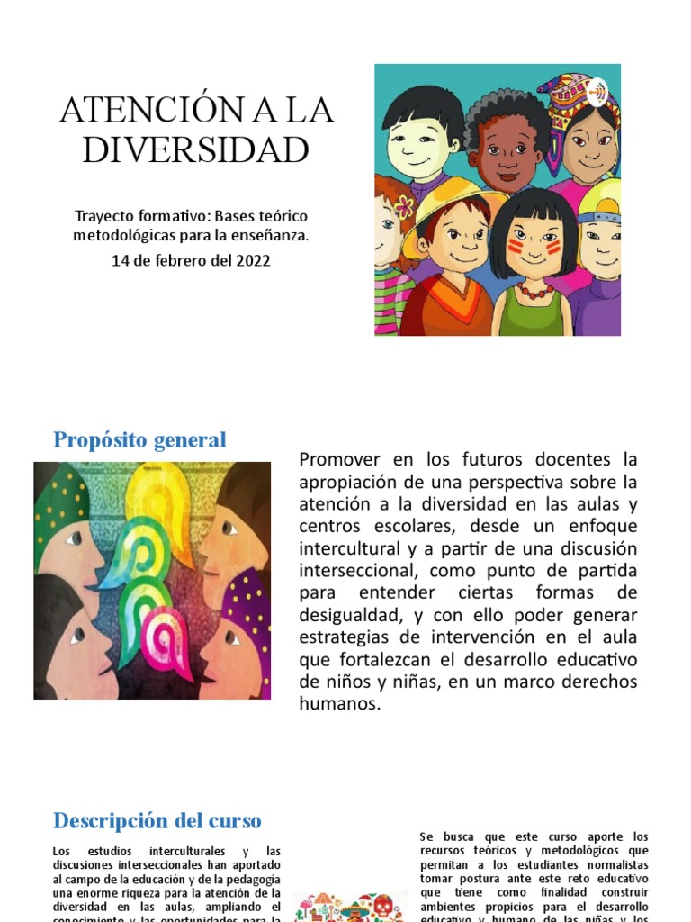 Atención a la Diversidad en Educación | PDF | Ciencias sociales