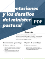 Lección 2. Las Tentaciones y Los Desafios Del Ministerio Pastoral