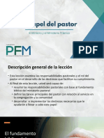 Lección 1. El Papel Del Pastor (Spanish)