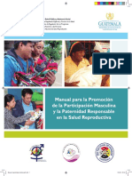 Manual para La Promoción de La Participación Masculina y La Paternidad Responsable PDF