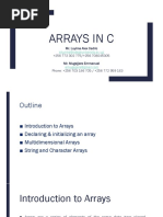 Arrays in C PDF