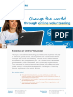 Become An Online Volunteer: 01 June 2022