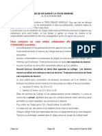 Code de Vie Durant La Fin de Semaine PDF