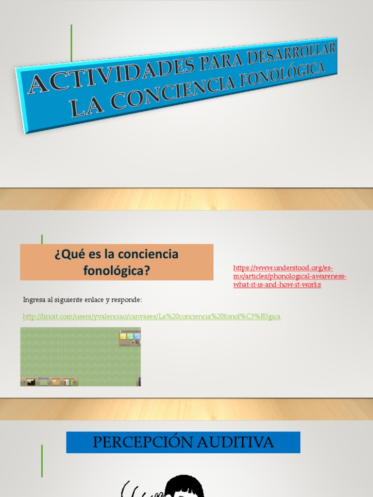 Actividades de Conciencia Fonológica | PDF