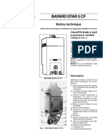 CHAFFOTEAUX Scheda Tecnica Scaldacqua Murale A Gas BAYARD STAR 5 CF