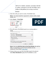 Pivot Table