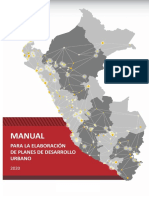 Manual para La Elaboración de Planes de Desarrollo Urbano 2020 - PDUs PDF