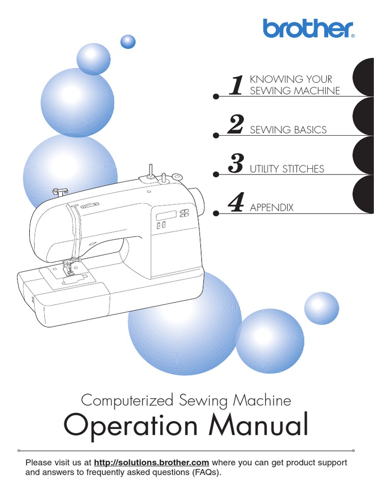 Brother Limited Edition Project Runway HS-2000 Instruction Manual PDF | PDF