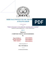 Shri Sai Institute of Technology, Aurangabad: "Study of Measures To Be Taken For Ensuring Cyber Security"