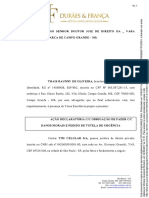 Ação declaratória c/c obrigação de fazer c/c danos morais contra operadora de celular