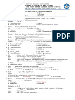 Ombuli Junior High English Final Assessment Answers