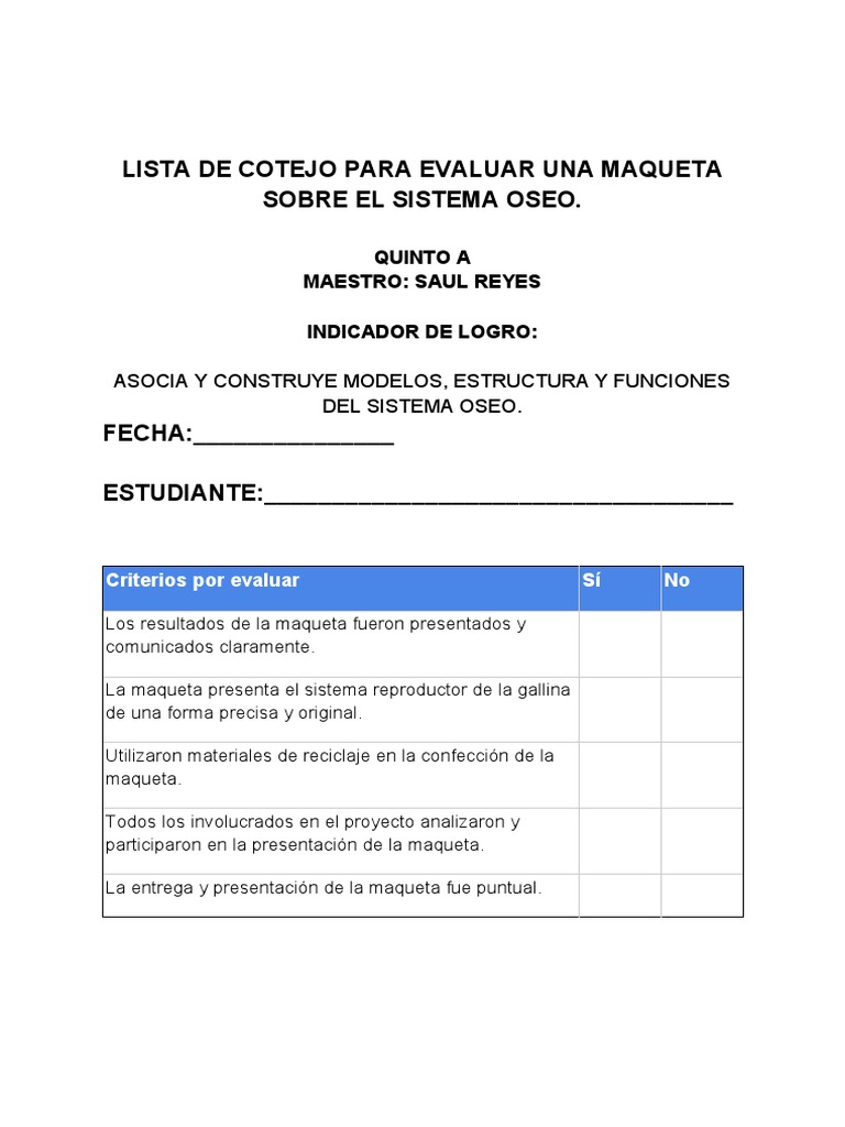 Maqueta Sistema Oseo Pdf