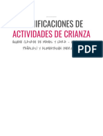 Planificación de actividades de crianza