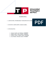 Examen final: Problemas y desafíos en el Perú actual