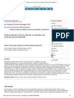 Texto 6 Política Social e Serviço Social Os Desafios Da Intervenção Profissional Mioto e Nogueira