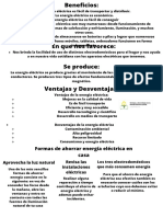 Beneficios y usos de la energía eléctrica