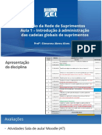 Aula 1 - Introdução À Administração Das Cadeias Globais de Suprimentos PDF