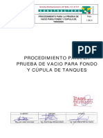 Segsa-Pc-032 Procedimiento para Prueba de Vacio para Fondo y Cupula de Tanques PDF