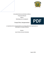 La importancia de los aerogeneradores en la generación de electricidad eólica en el Estado de México