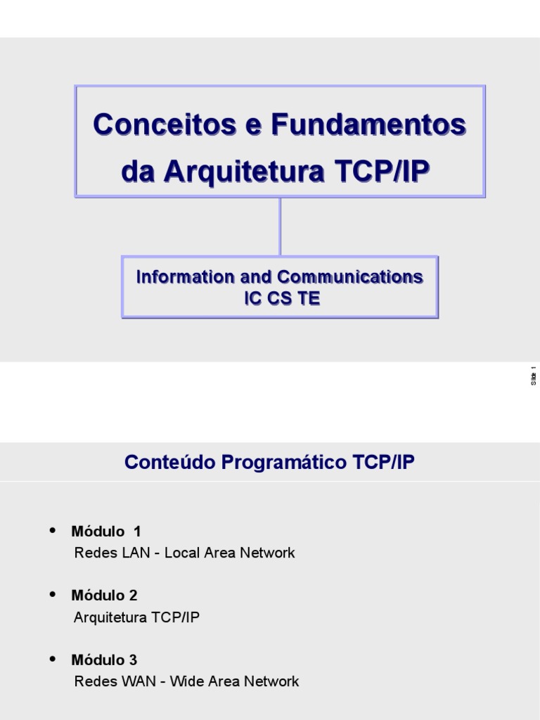 Fundamentos da Arquitetura TCP/IP | PDF | Rede de computadores | Ethernet