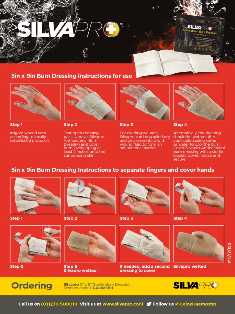 Burn Dressing Instructions | PDF