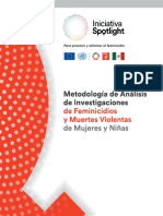 Spotlightmx Metodologia Analisis Inv Femicidio PDF