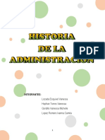 Historia de La Administracion - Administracion PDF